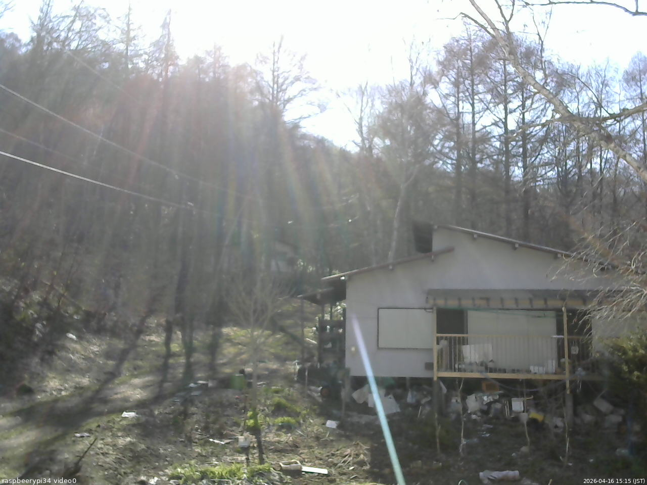 長野県菅平高原 ゆたか山荘 西側(坂上) 2026/04/16 15:15