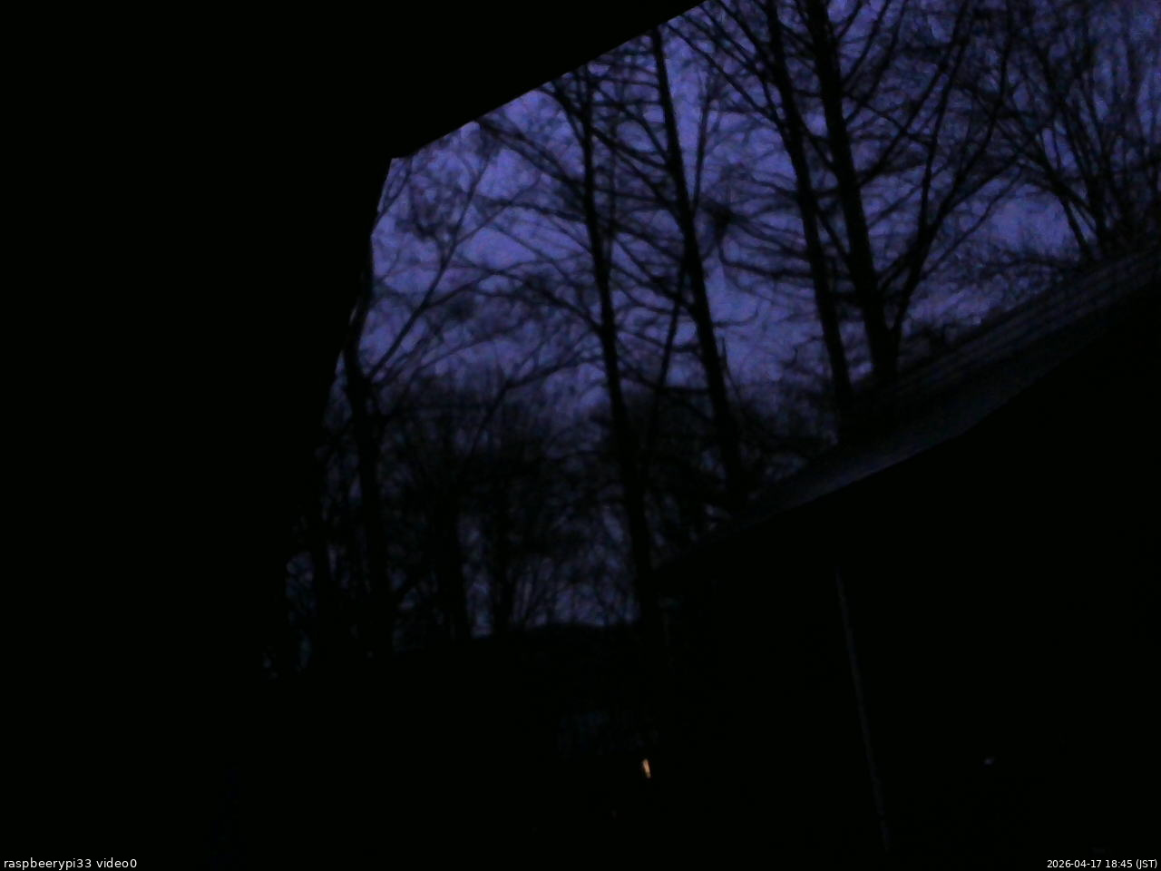 長野県菅平高原 ゆたか山荘 北側 2026/04/17 18:45