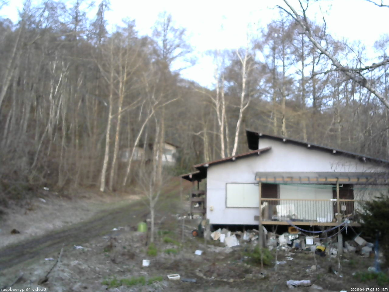 長野県菅平高原 ゆたか山荘 西側(坂上) 2026/04/17 05:30