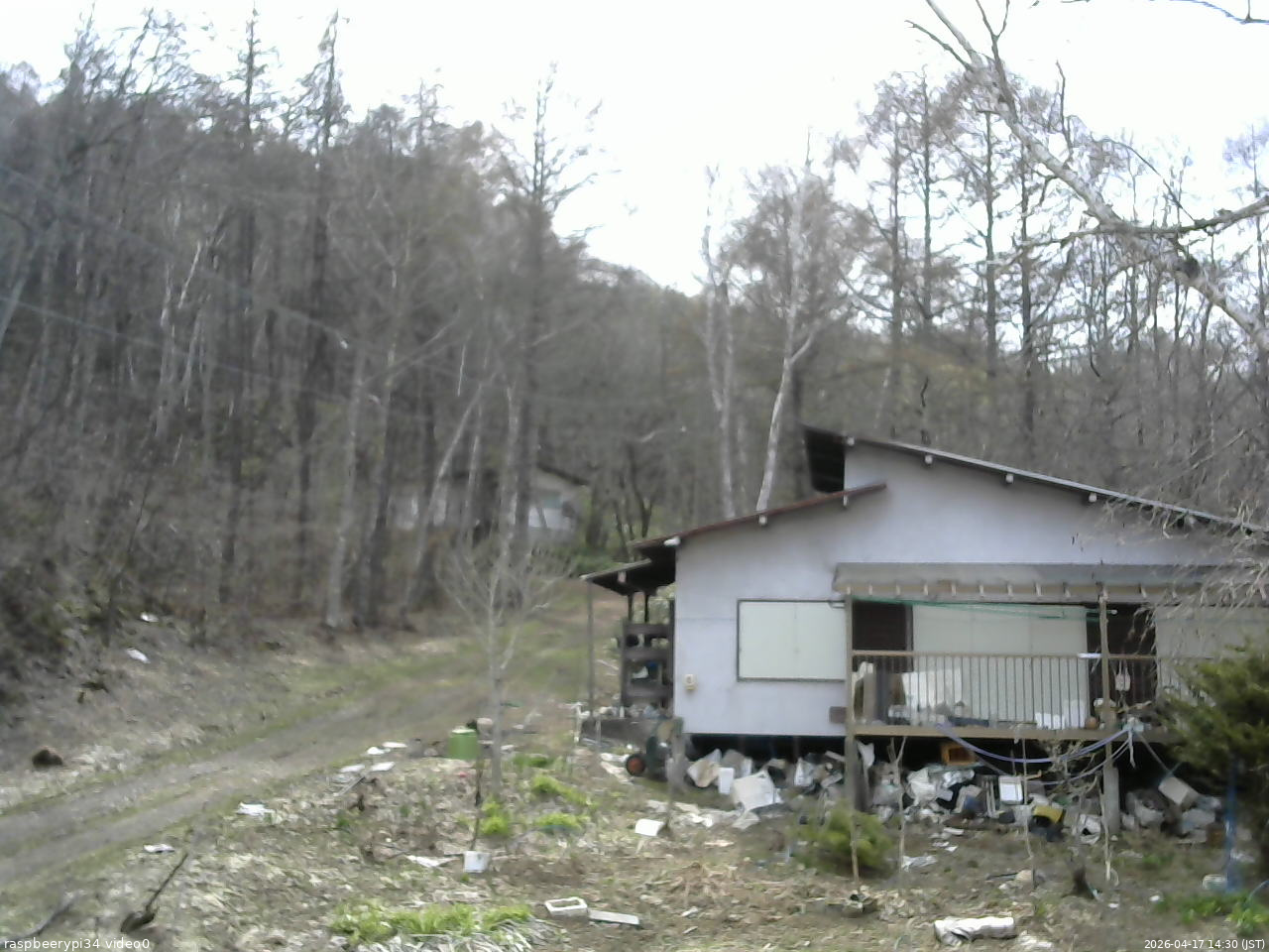長野県菅平高原 ゆたか山荘 西側(坂上) 2026/04/17 14:30