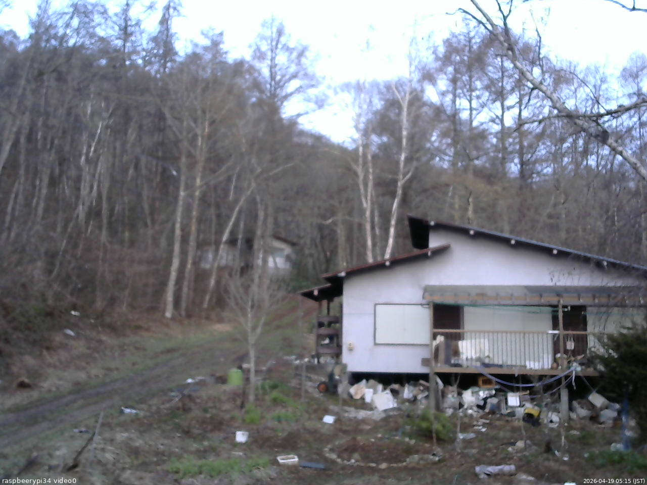 長野県菅平高原 ゆたか山荘 西側(坂上) 2026/04/19 05:15