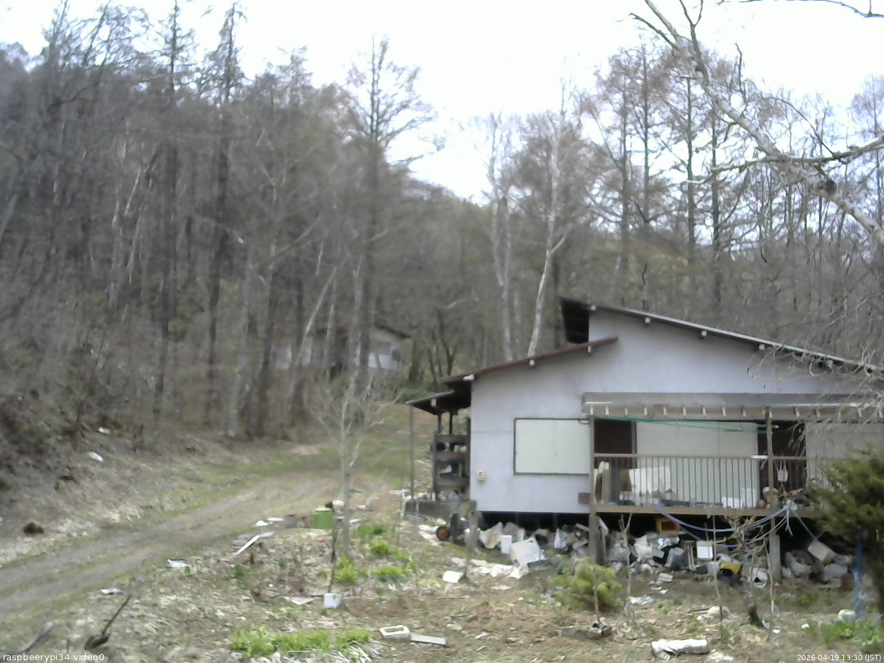 長野県菅平高原 ゆたか山荘 西側(坂上) 2026/04/19 13:30