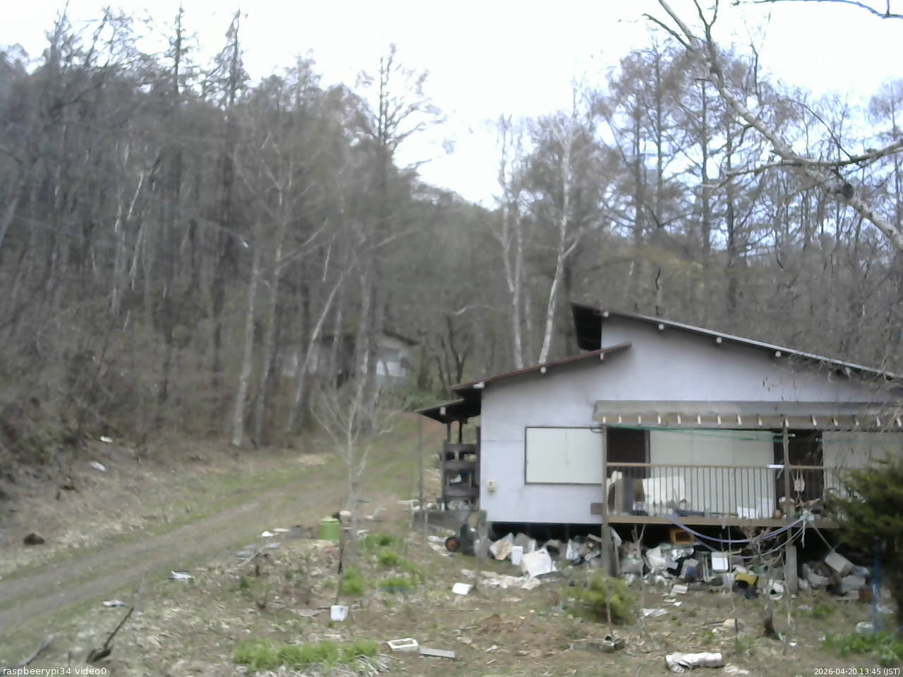 長野県菅平高原 ゆたか山荘 西側(坂上) 2026/04/20 13:45