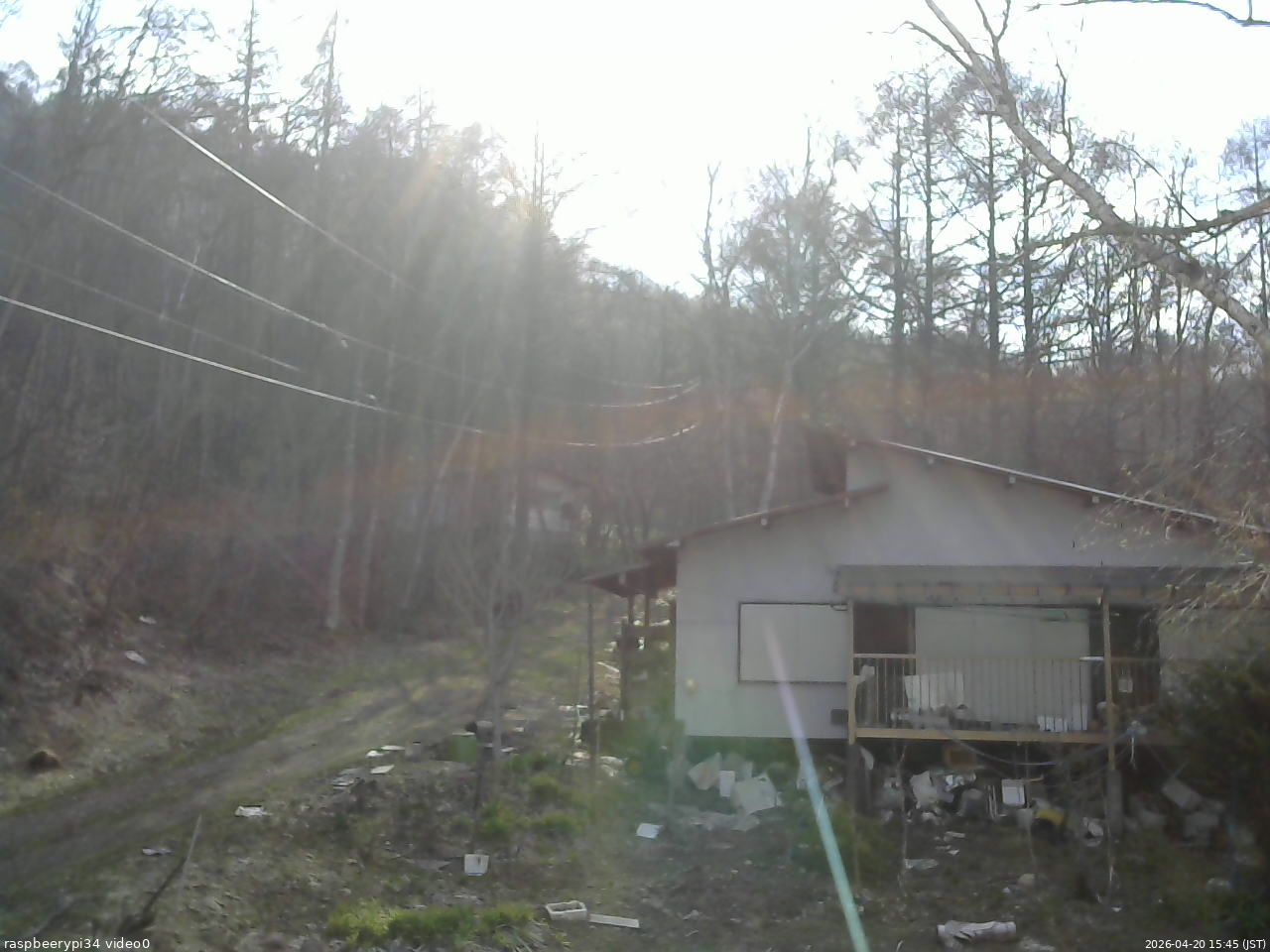 長野県菅平高原 ゆたか山荘 西側(坂上) 2026/04/20 15:45