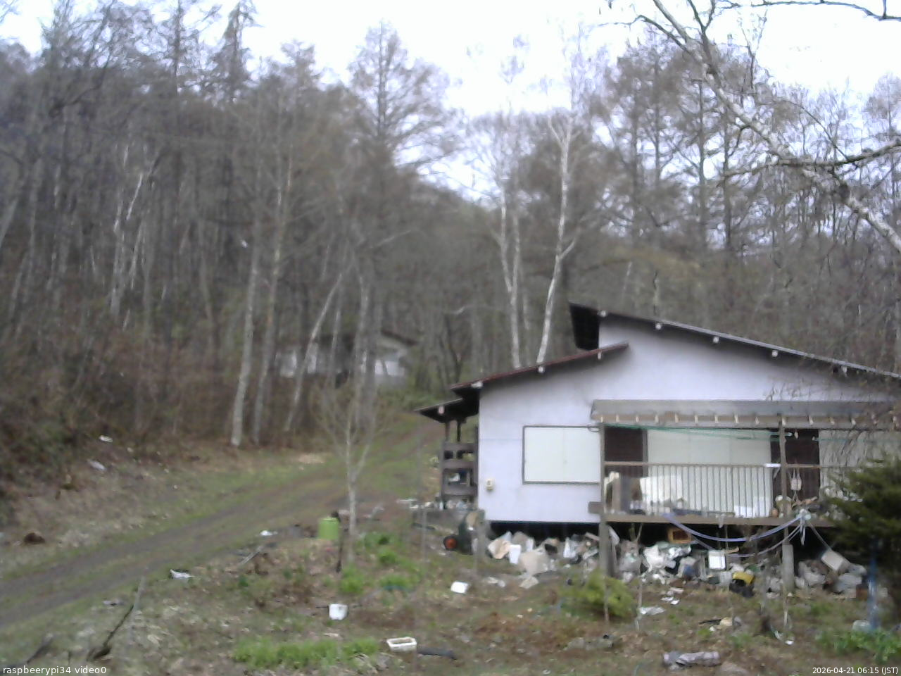 長野県菅平高原 ゆたか山荘 西側(坂上) 2026/04/21 06:15