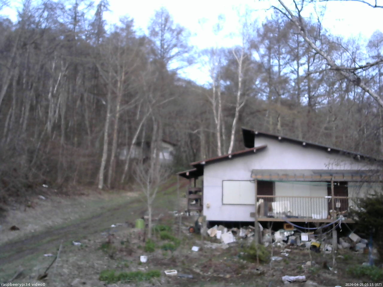 長野県菅平高原 ゆたか山荘 西側(坂上) 2026/04/25 05:15