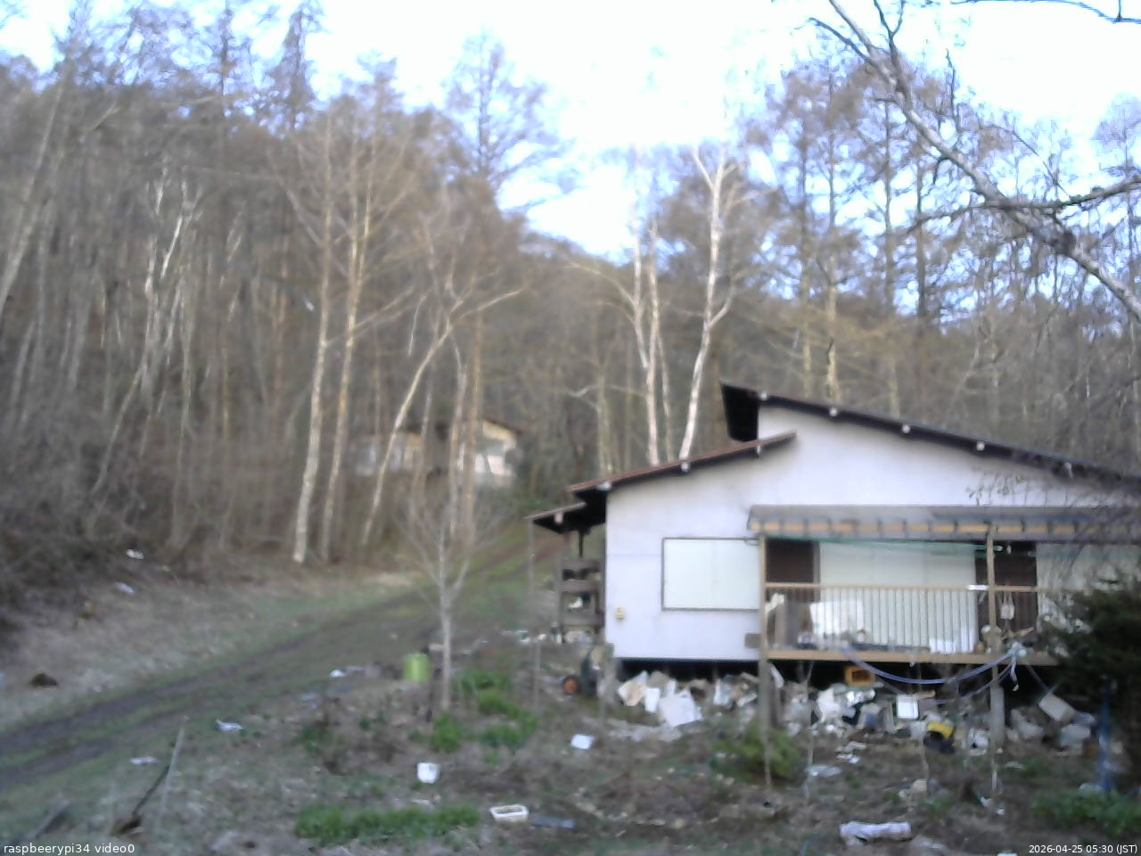 長野県菅平高原 ゆたか山荘 西側(坂上) 2026/04/25 05:30