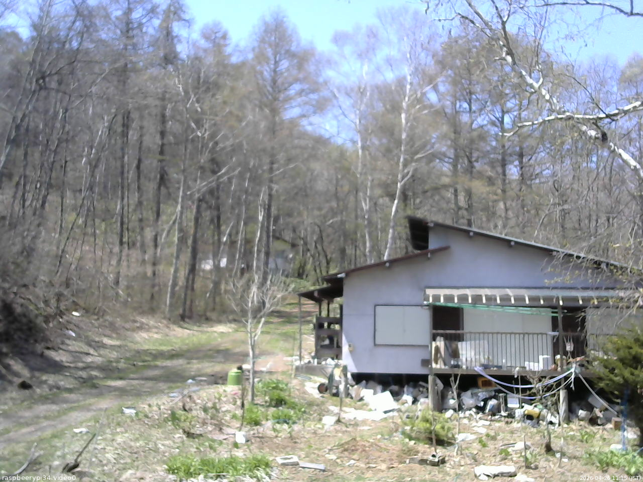 長野県菅平高原 ゆたか山荘 西側(坂上) 2026/04/26 11:15