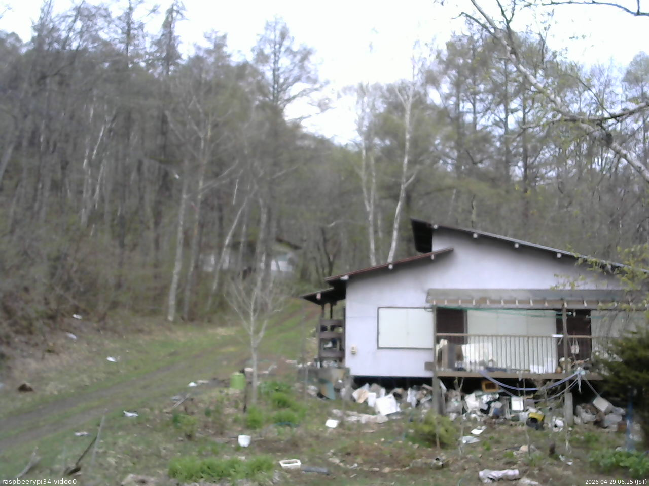 長野県菅平高原 ゆたか山荘 西側(坂上) 2026/04/29 06:15