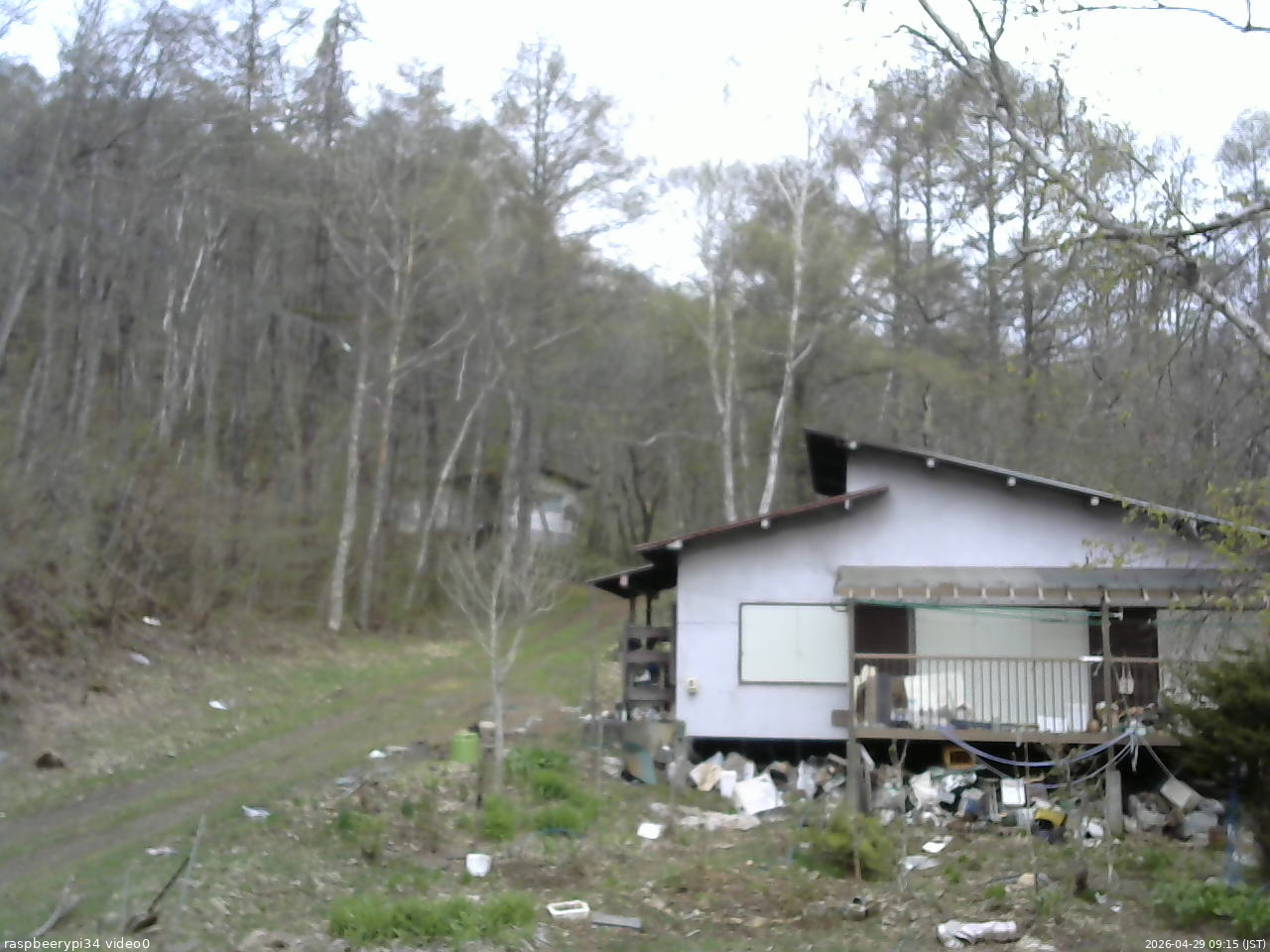 長野県菅平高原 ゆたか山荘 西側(坂上) 2026/04/29 09:15