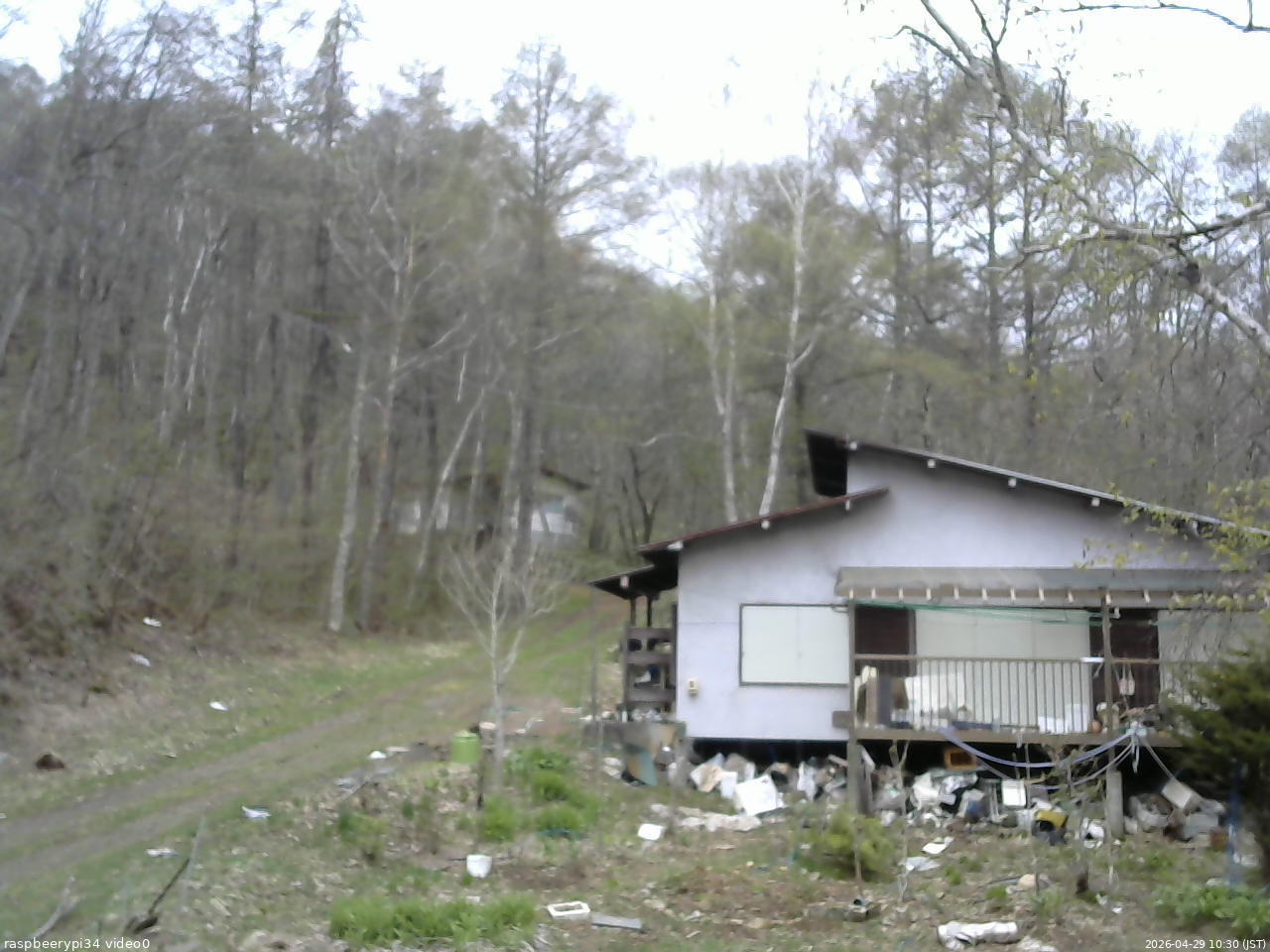 長野県菅平高原 ゆたか山荘 西側(坂上) 2026/04/29 10:30