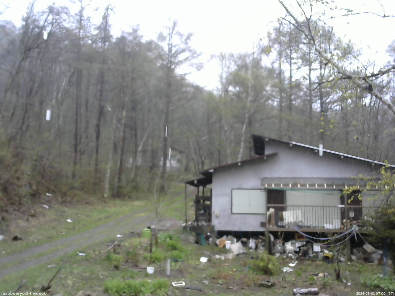長野県菅平高原 ゆたか山荘 西側(坂上) 2026/05/01 07:00