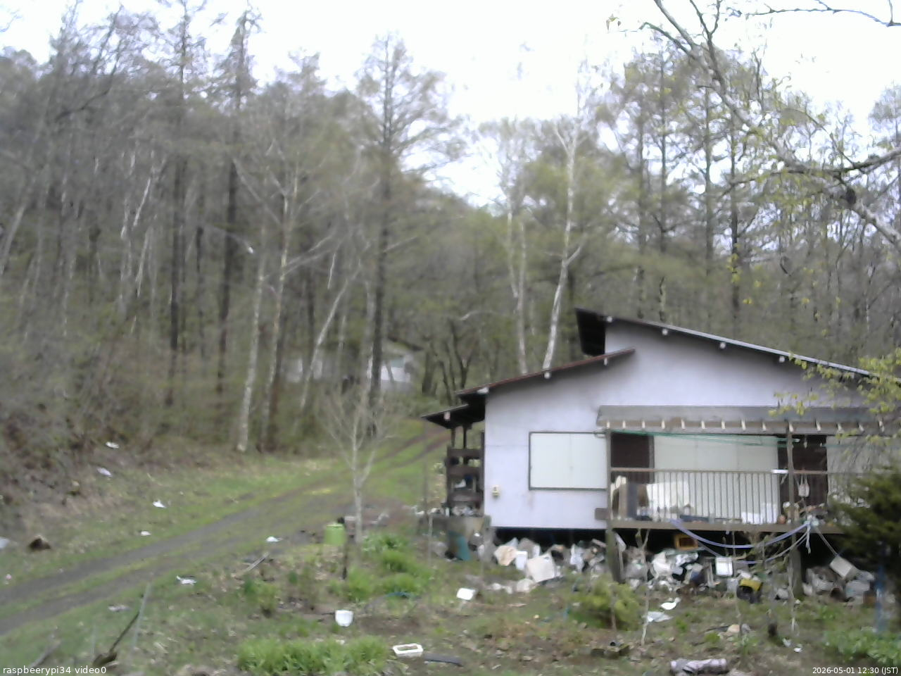 長野県菅平高原 ゆたか山荘 西側(坂上) 2026/05/01 12:30