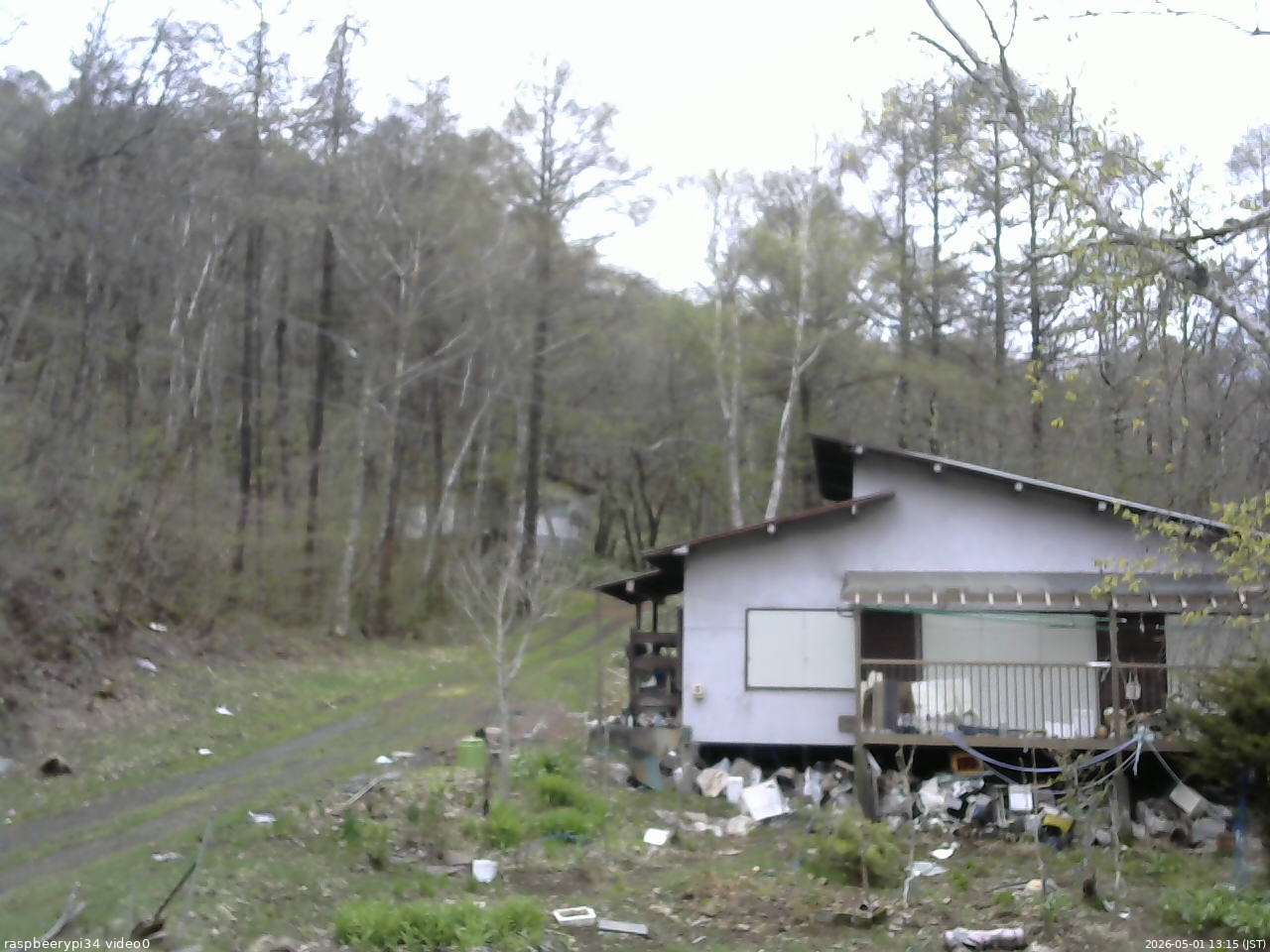 長野県菅平高原 ゆたか山荘 西側(坂上) 2026/05/01 13:15