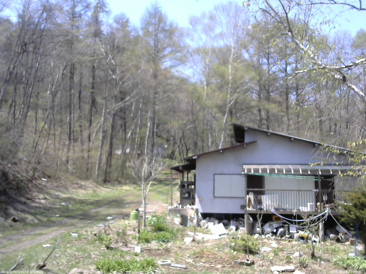 長野県菅平高原 ゆたか山荘 西側(坂上) 2026/05/02 11:15
