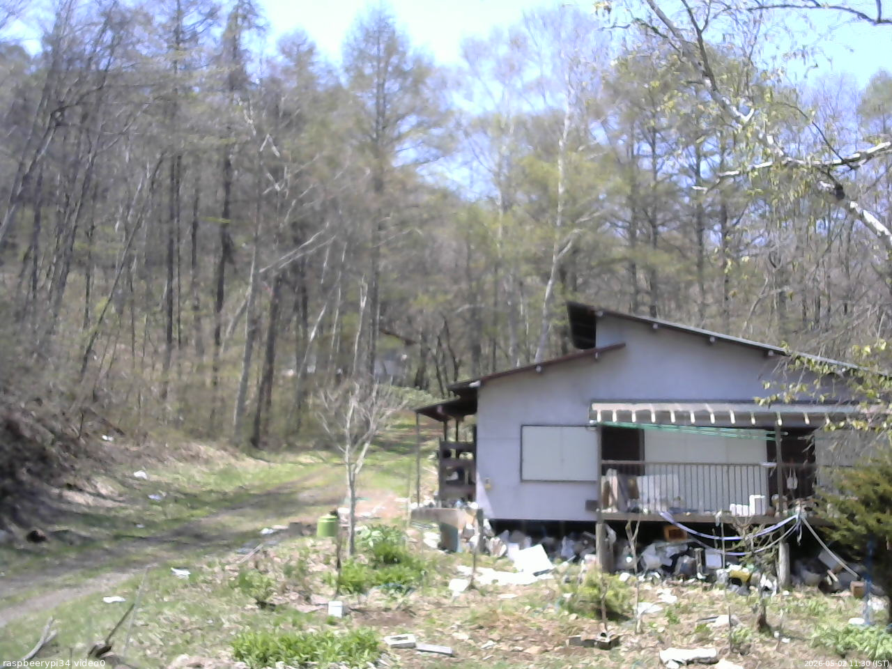 長野県菅平高原 ゆたか山荘 西側(坂上) 2026/05/02 11:30
