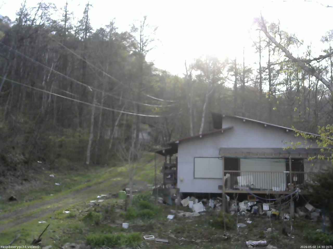 長野県菅平高原 ゆたか山荘 西側(坂上) 2026/05/02 16:30