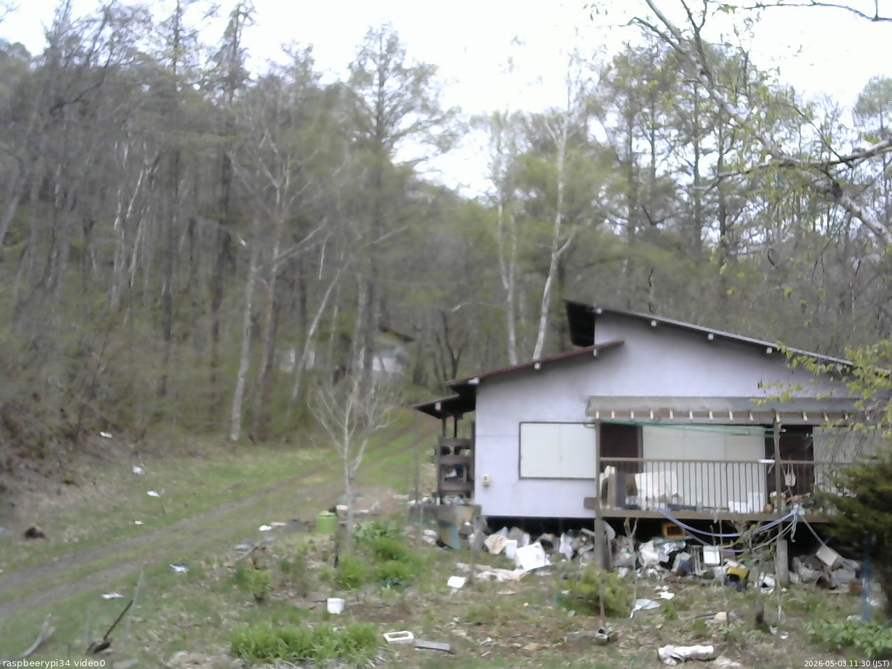 長野県菅平高原 ゆたか山荘 西側(坂上) 2026/05/03 11:30
