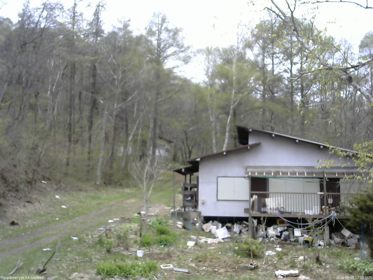 長野県菅平高原 ゆたか山荘 西側(坂上) 2026/05/03 12:30