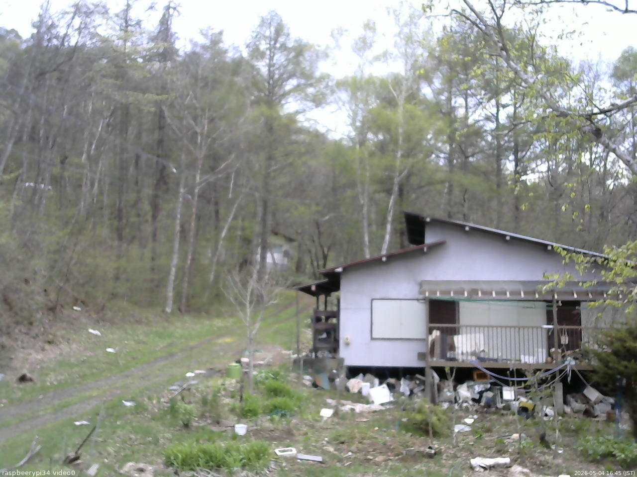 長野県菅平高原 ゆたか山荘 西側(坂上) 2026/05/04 16:45