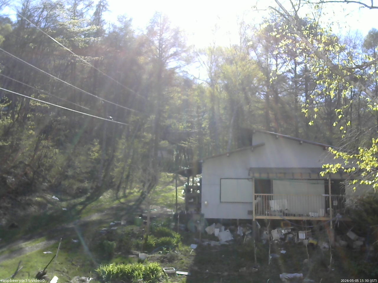 長野県菅平高原 ゆたか山荘 西側(坂上) 2026/05/05 15:30