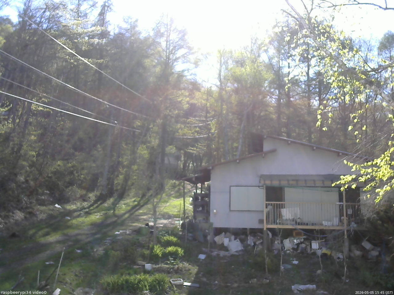 長野県菅平高原 ゆたか山荘 西側(坂上) 2026/05/05 15:45