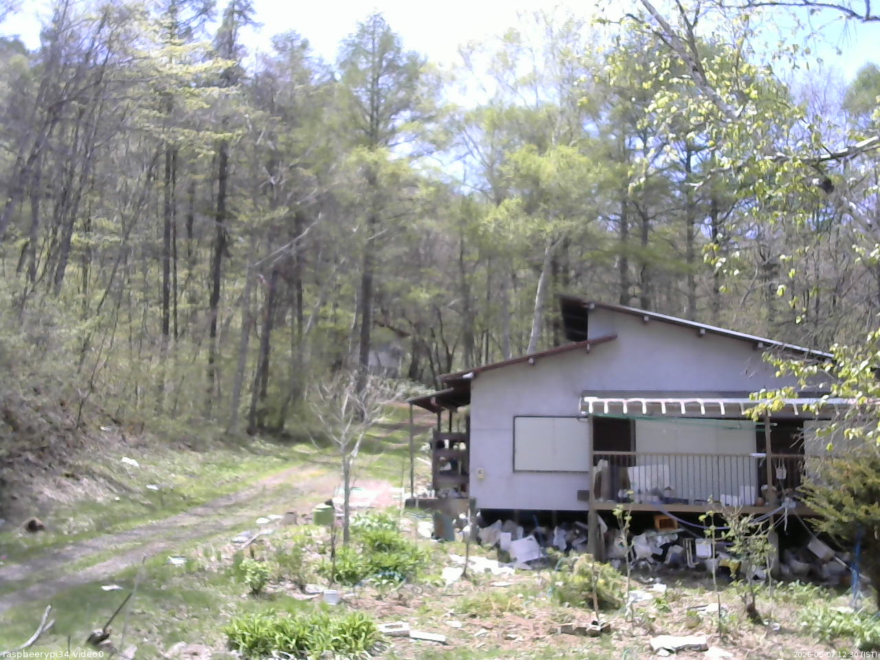 長野県菅平高原 ゆたか山荘 西側(坂上) 2026/05/07 12:30