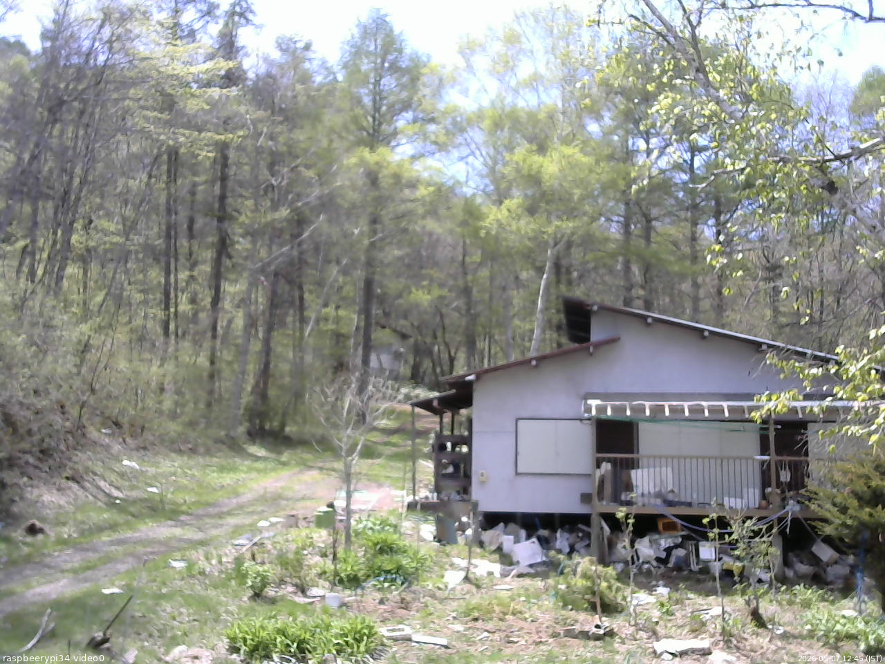 長野県菅平高原 ゆたか山荘 西側(坂上) 2026/05/07 12:45