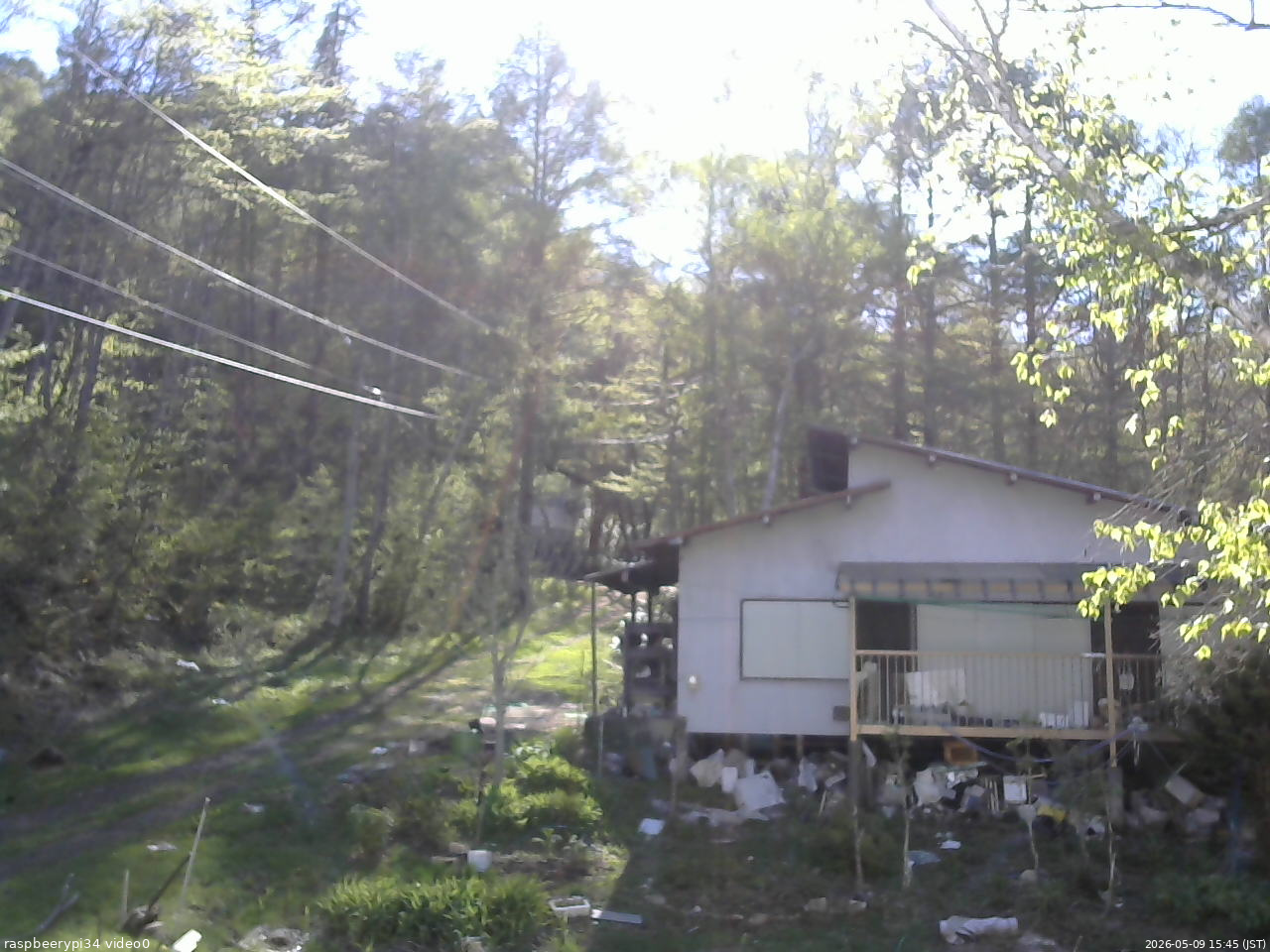 長野県菅平高原 ゆたか山荘 西側(坂上) 2026/05/09 15:45