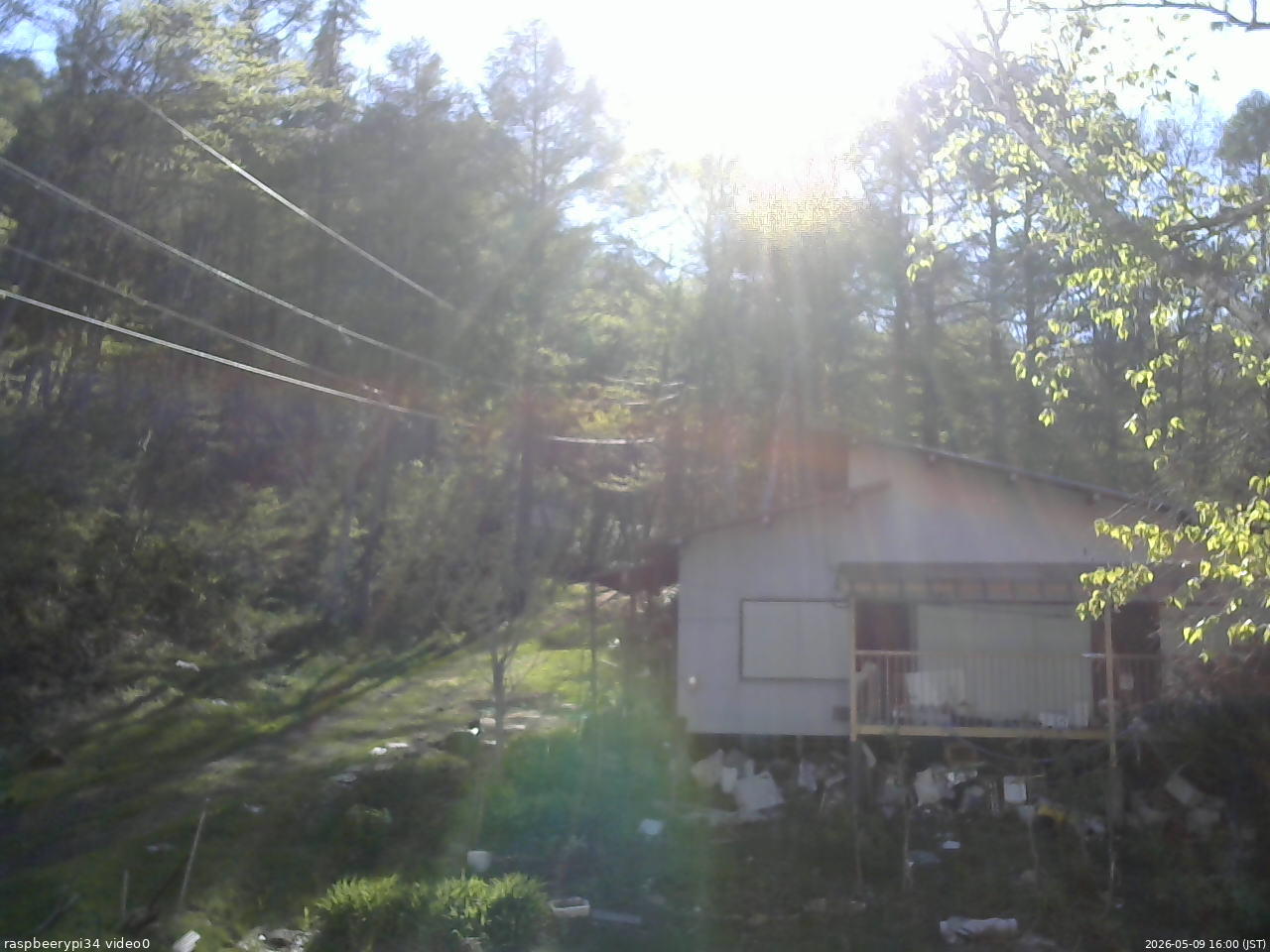 長野県菅平高原 ゆたか山荘 西側(坂上) 2026/05/09 16:00