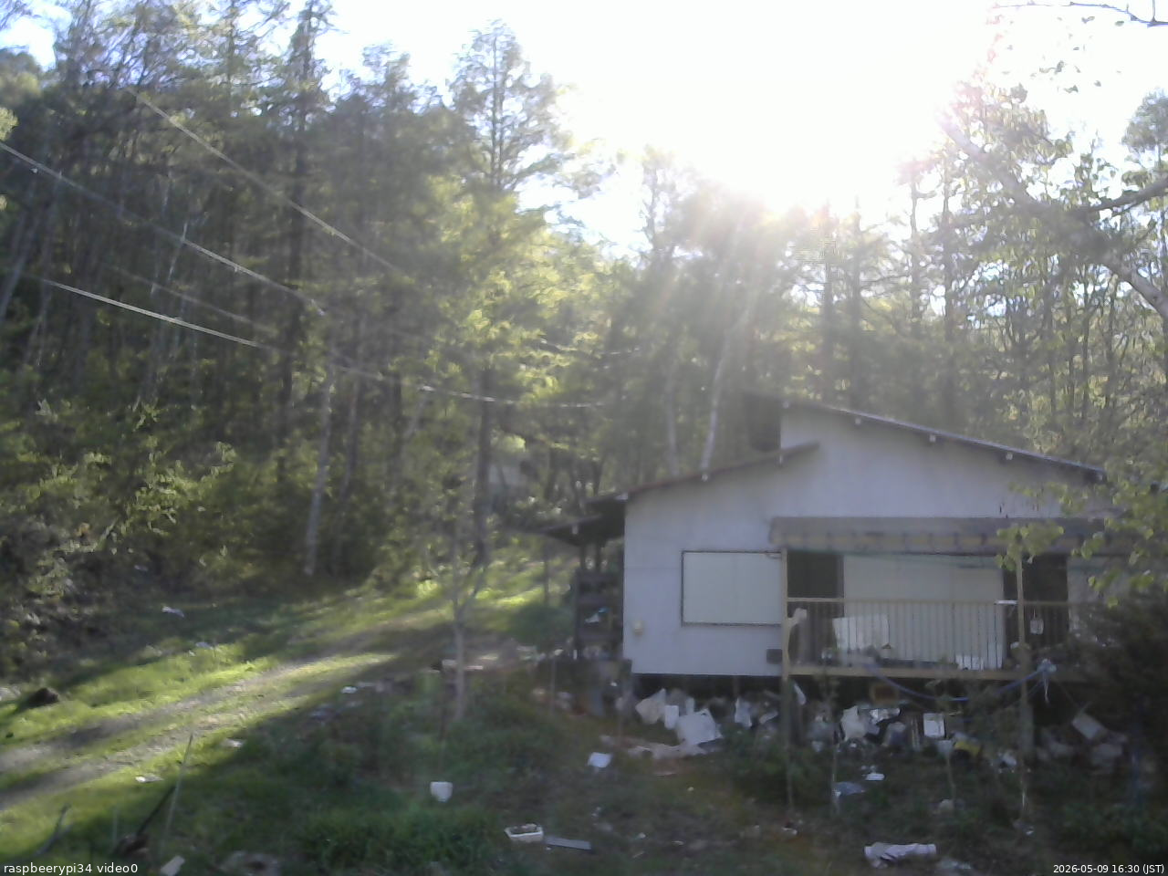 長野県菅平高原 ゆたか山荘 西側(坂上) 2026/05/09 16:30