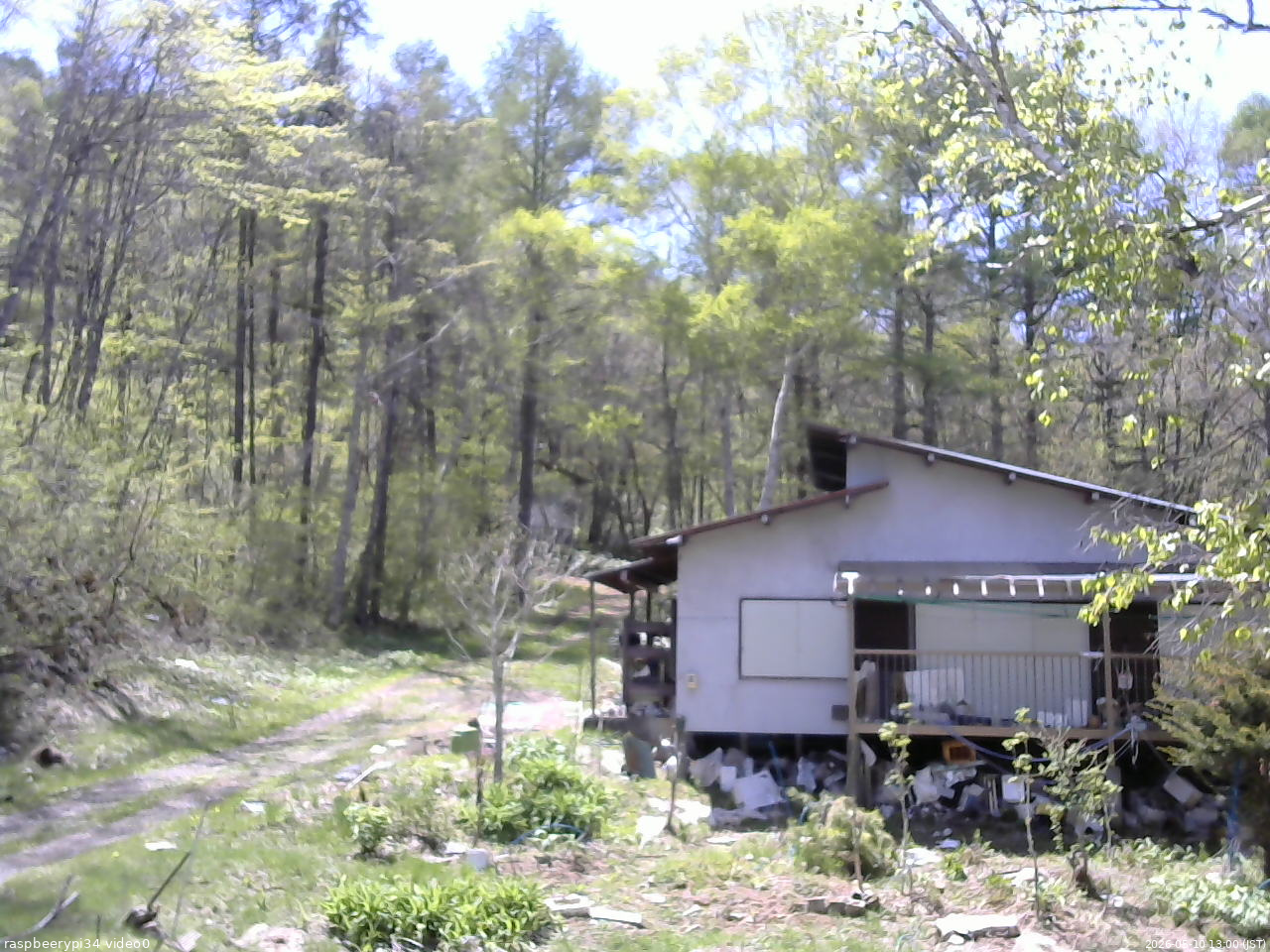 長野県菅平高原 ゆたか山荘 西側(坂上) 2026/05/10 13:00