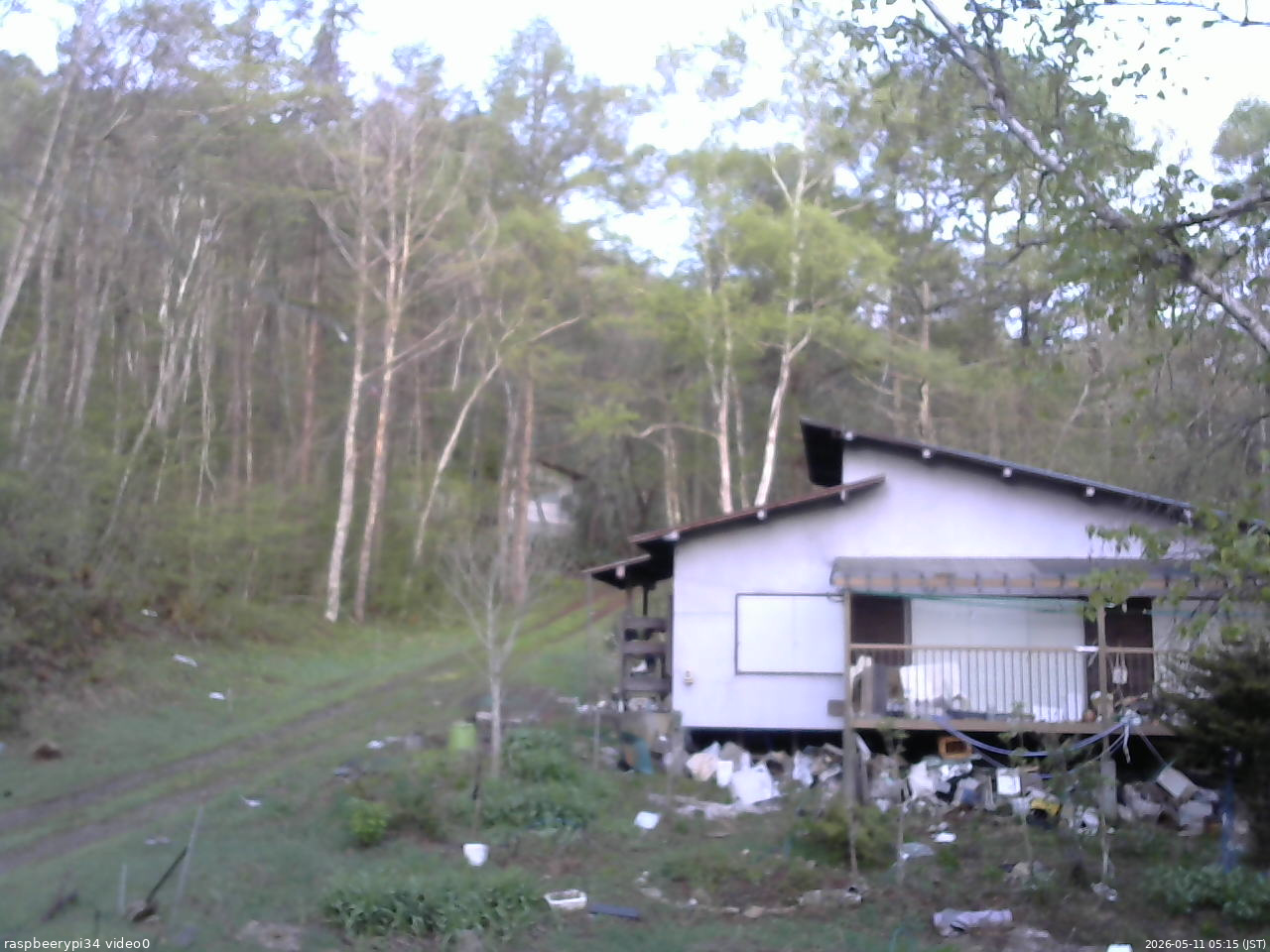 長野県菅平高原 ゆたか山荘 西側(坂上) 2026/05/11 05:15
