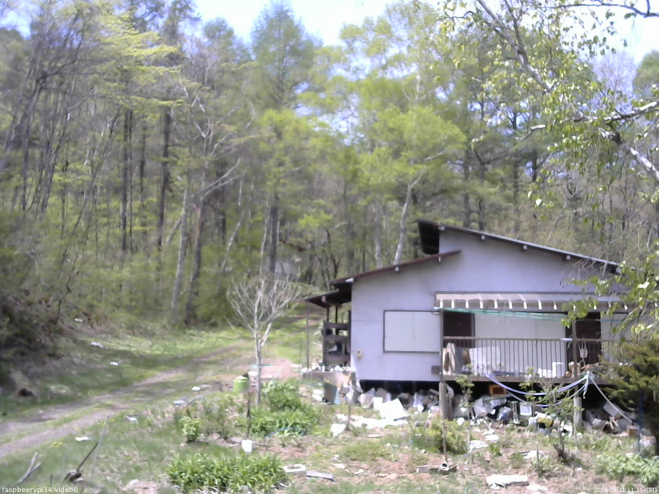 長野県菅平高原 ゆたか山荘 西側(坂上) 2026/05/11 11:15