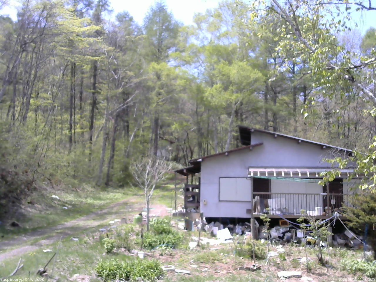 長野県菅平高原 ゆたか山荘 西側(坂上) 2026/05/11 11:45