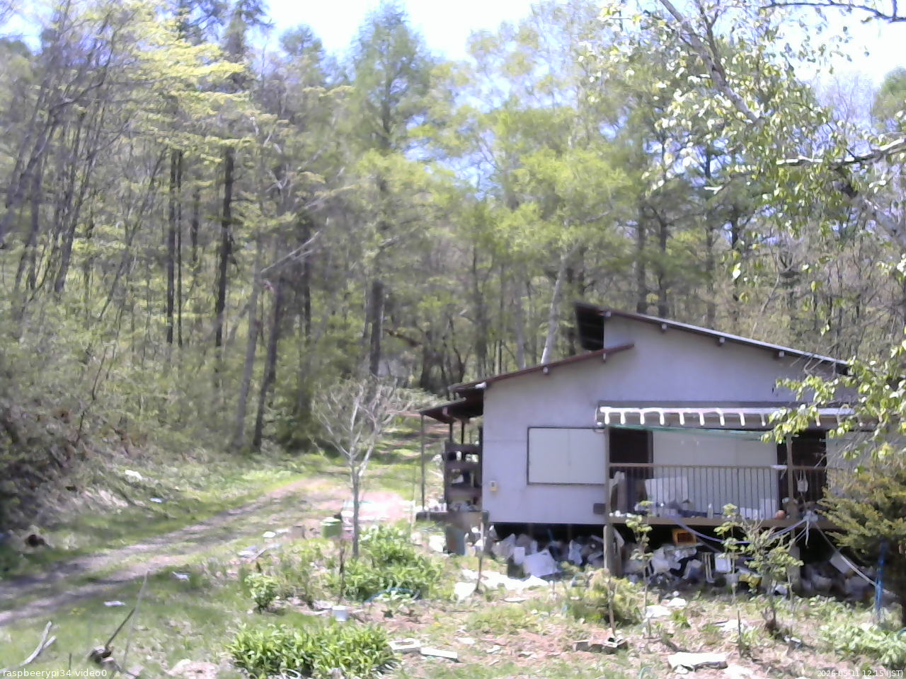 長野県菅平高原 ゆたか山荘 西側(坂上) 2026/05/11 12:15