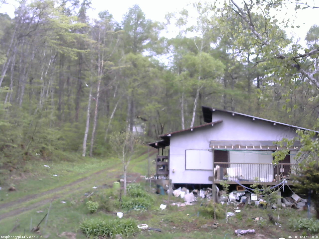 長野県菅平高原 ゆたか山荘 西側(坂上) 2026/05/12 17:00