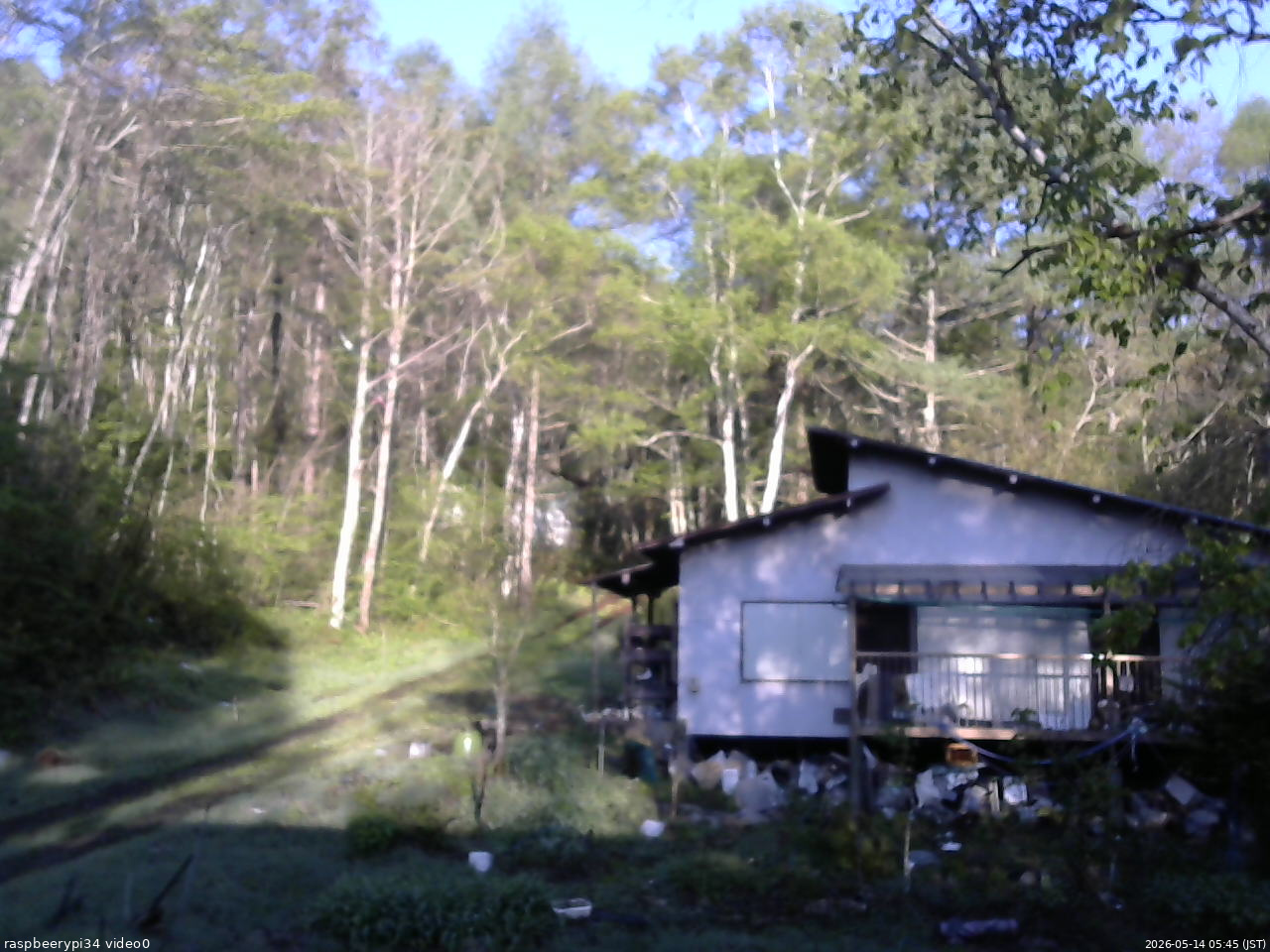 長野県菅平高原 ゆたか山荘 西側(坂上) 2026/05/14 05:45