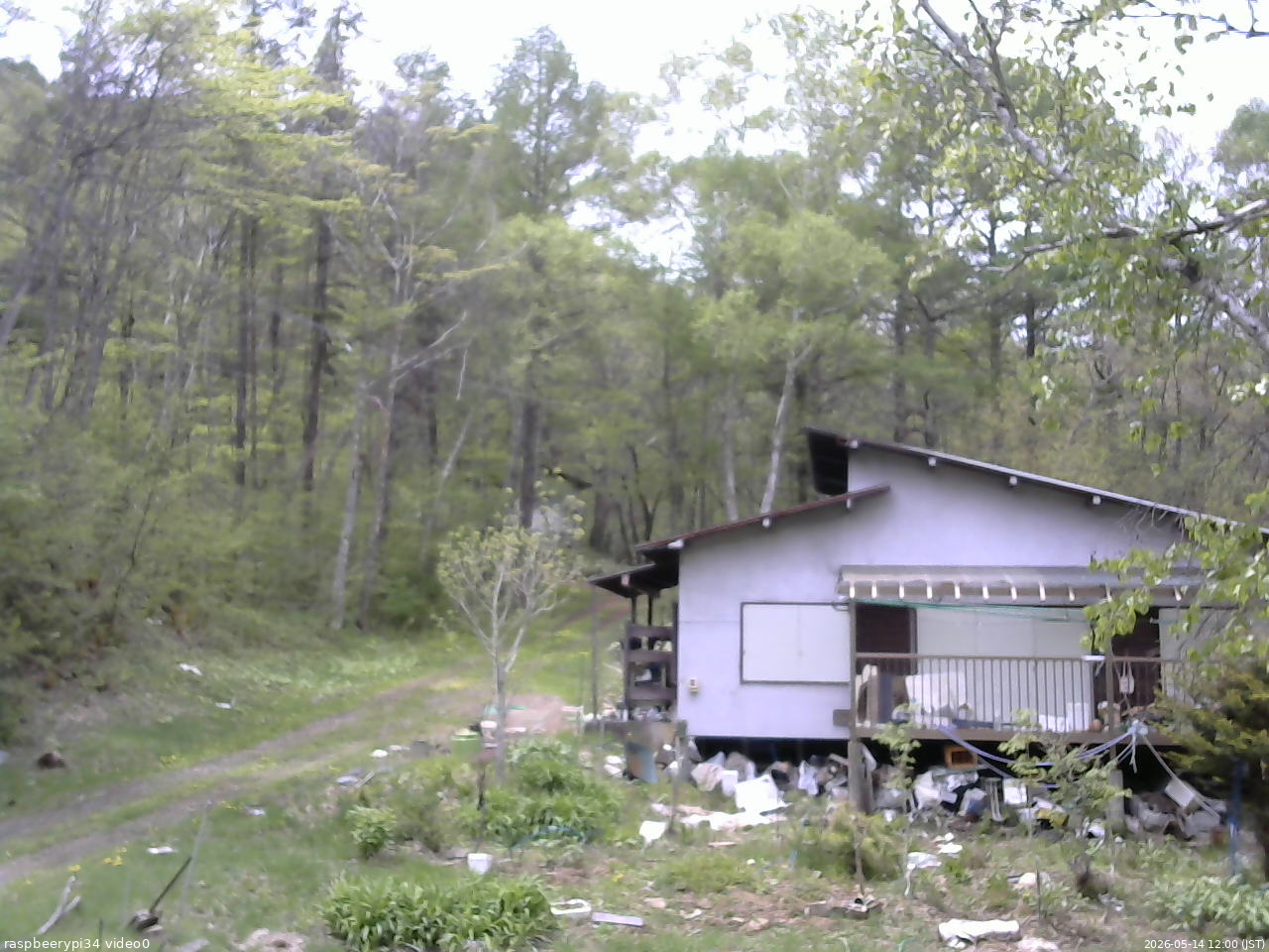 長野県菅平高原 ゆたか山荘 西側(坂上) 2026/05/14 12:00