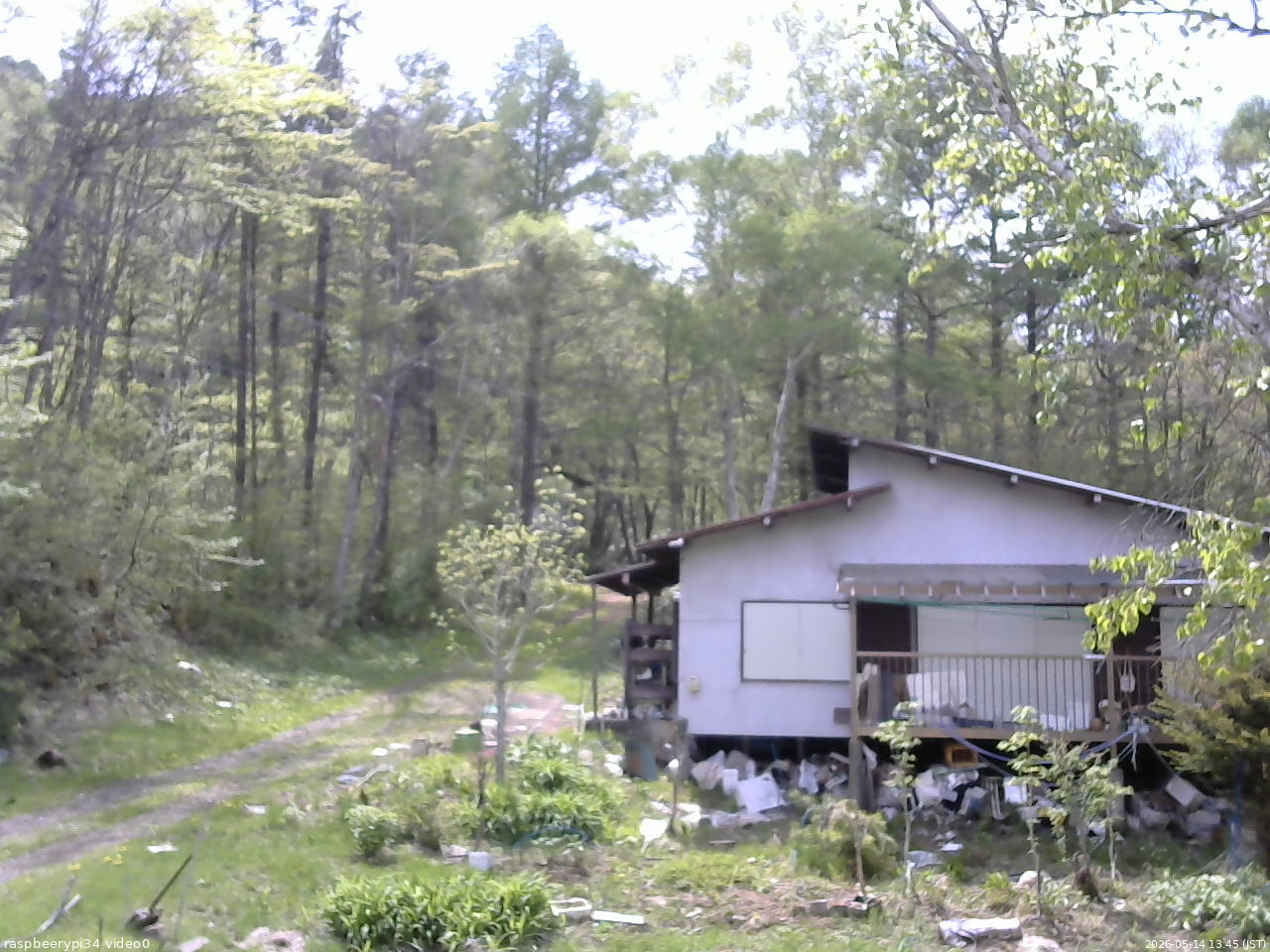 長野県菅平高原 ゆたか山荘 西側(坂上) 2026/05/14 13:45