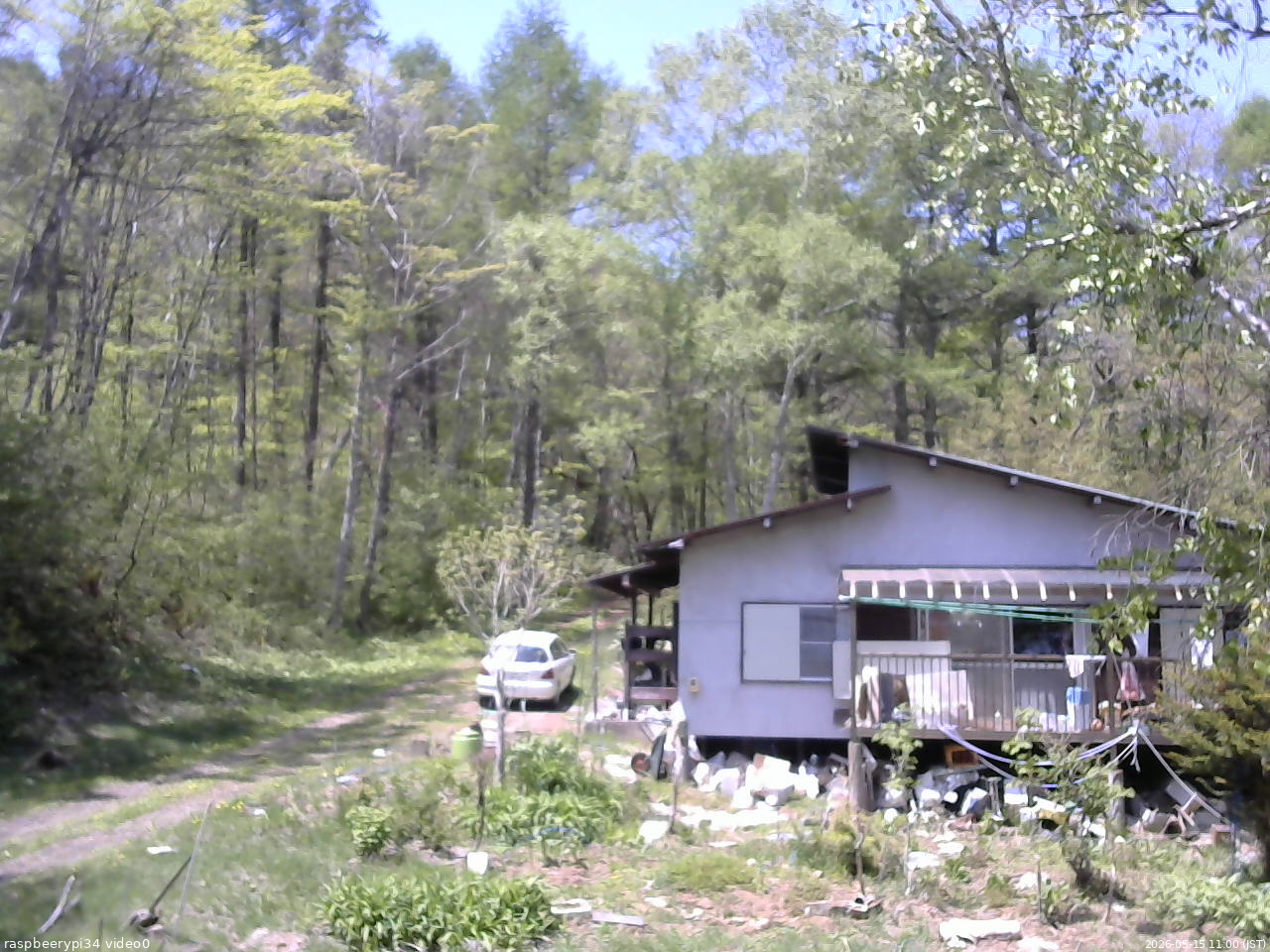 長野県菅平高原 ゆたか山荘 西側(坂上) 2026/05/15 11:00