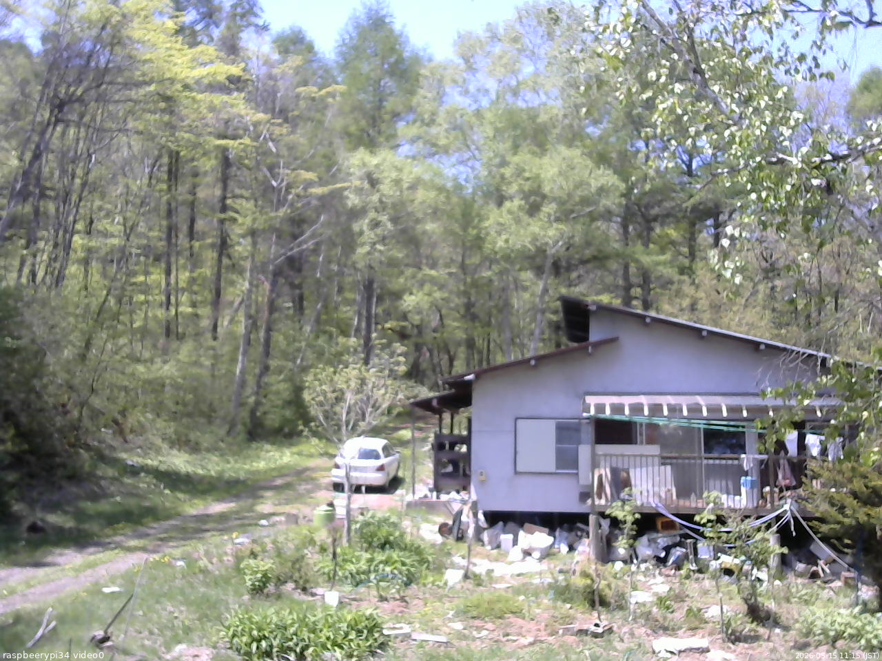 長野県菅平高原 ゆたか山荘 西側(坂上) 2026/05/15 11:15