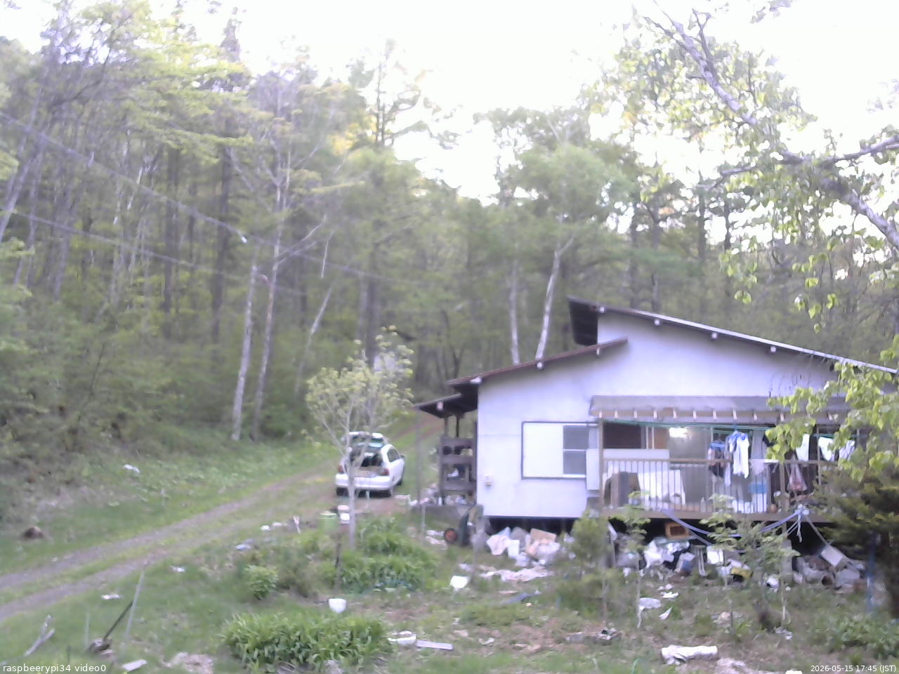 長野県菅平高原 ゆたか山荘 西側(坂上) 2026/05/15 17:45
