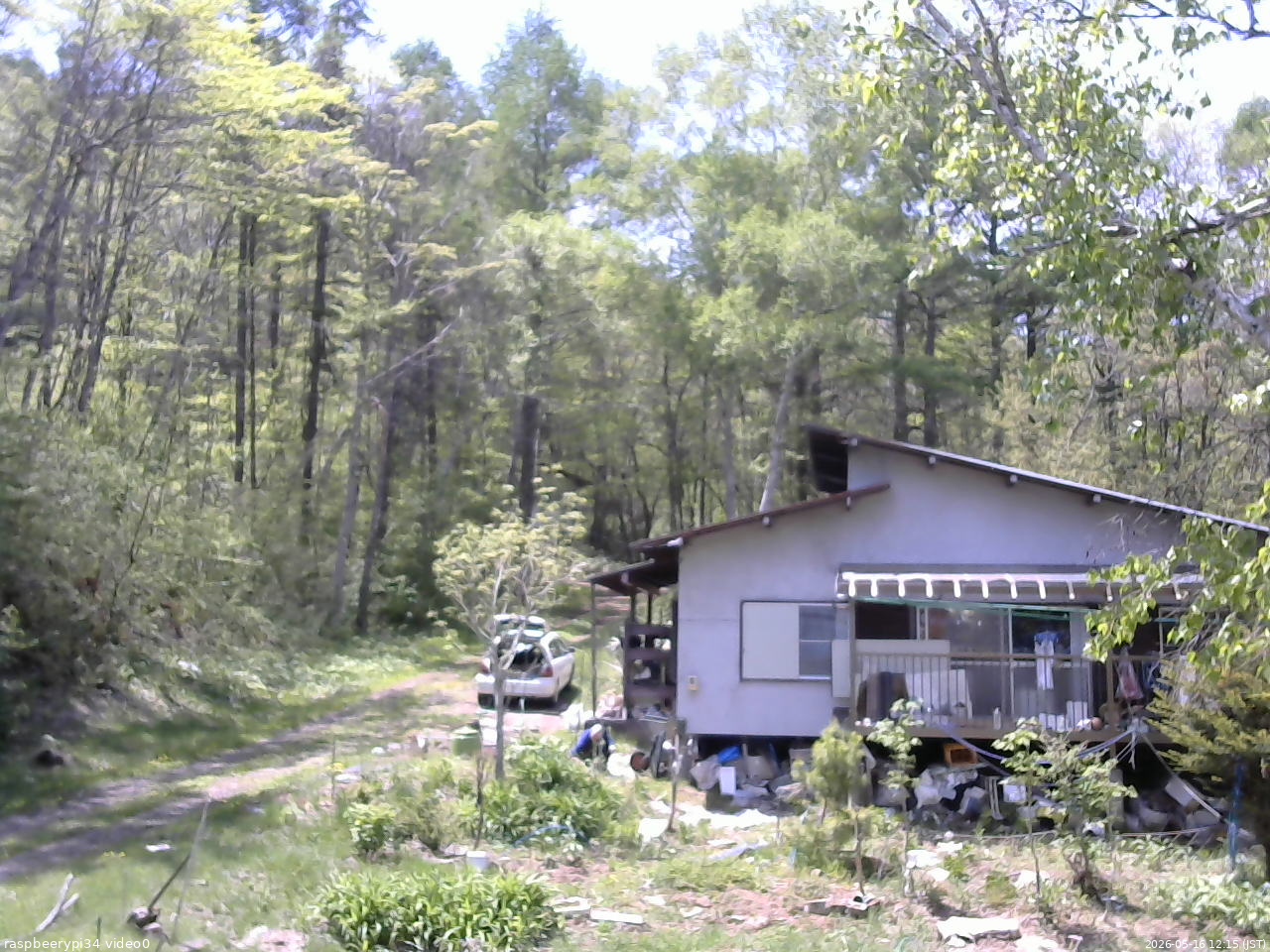 長野県菅平高原 ゆたか山荘 西側(坂上) 2026/05/16 12:15