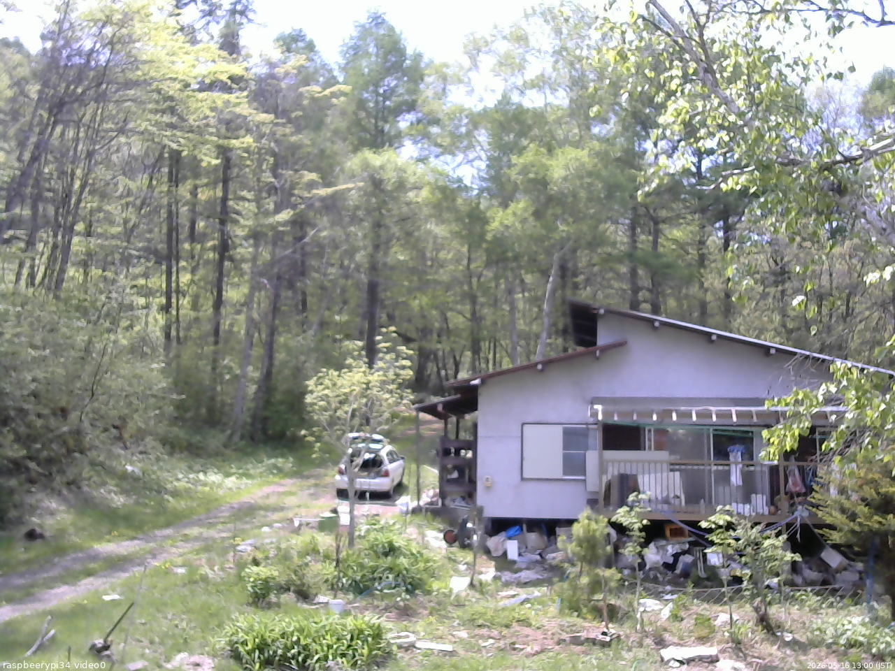 長野県菅平高原 ゆたか山荘 西側(坂上) 2026/05/16 13:00