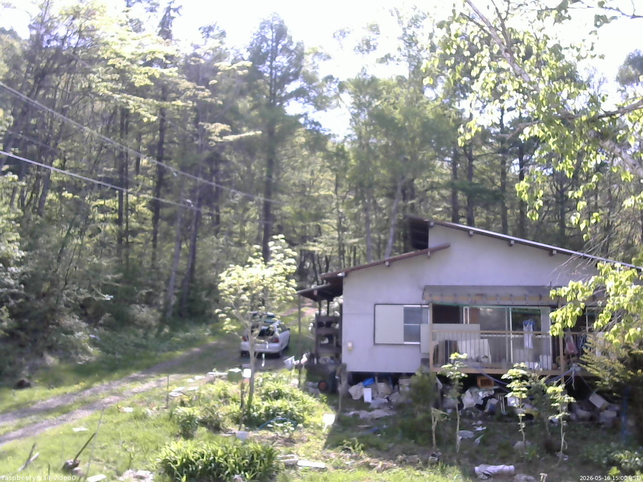 長野県菅平高原 ゆたか山荘 西側(坂上) 2026/05/16 15:00