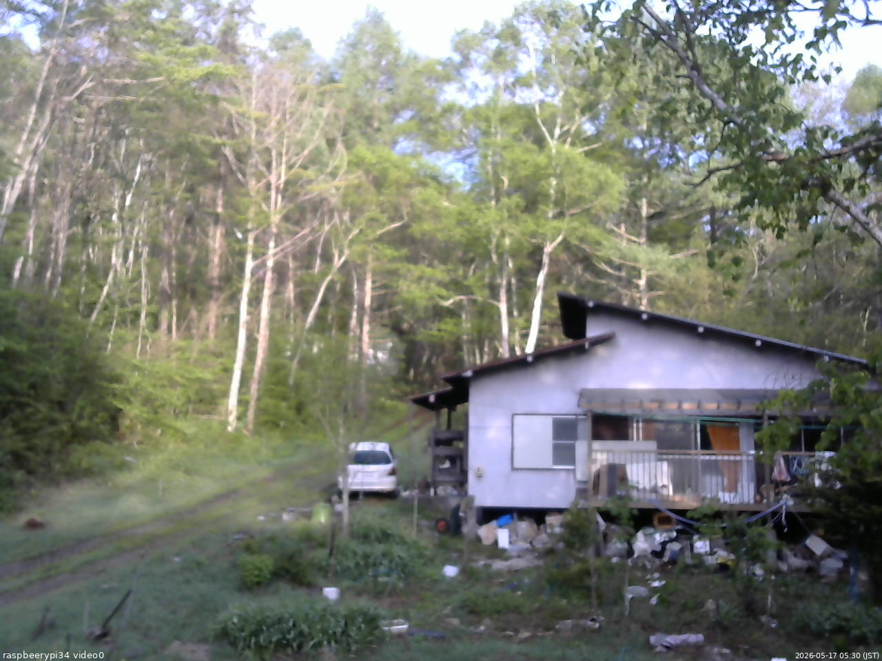 長野県菅平高原 ゆたか山荘 西側(坂上) 2026/05/17 05:30