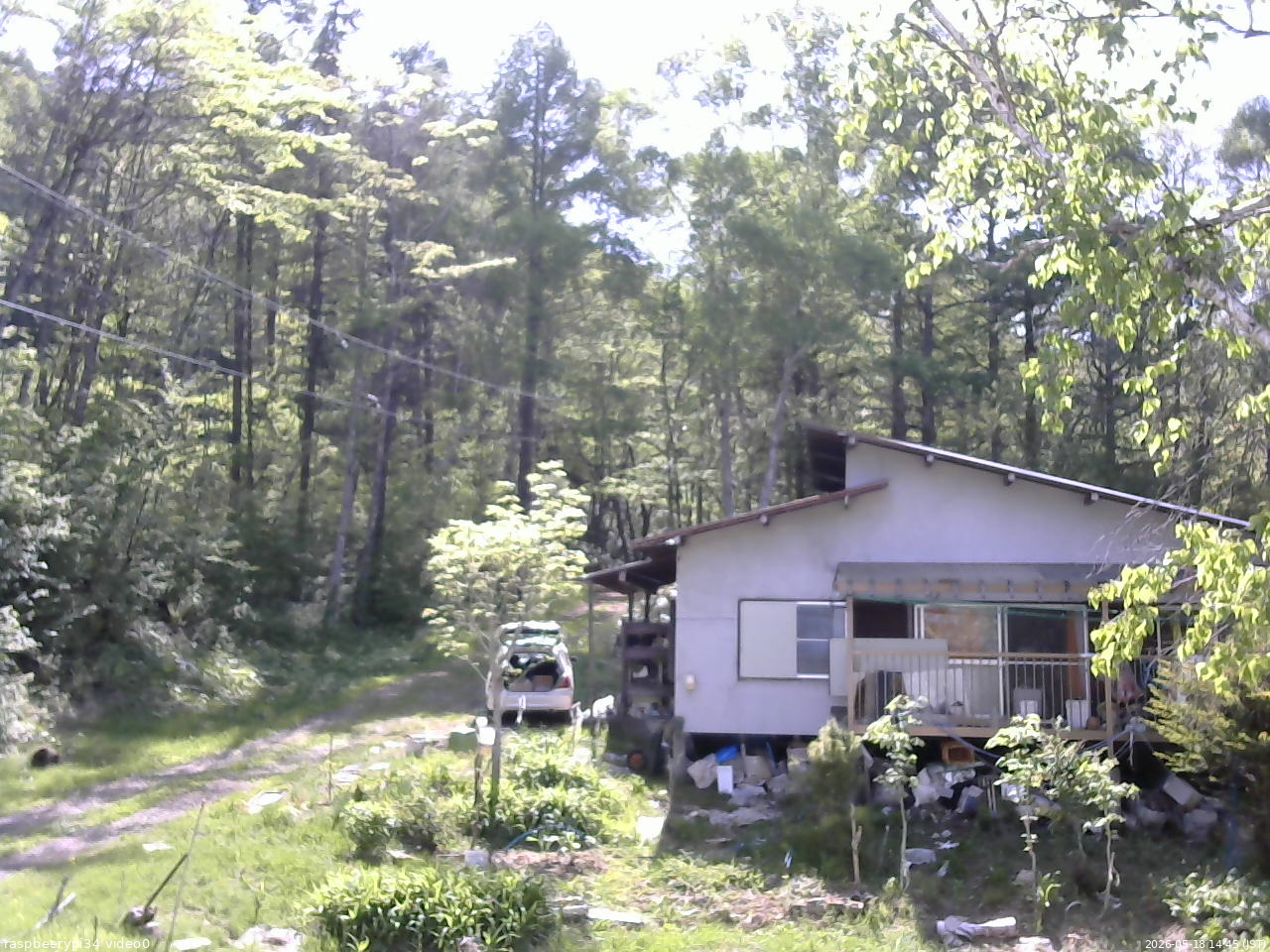 長野県菅平高原 ゆたか山荘 西側(坂上) 2026/05/18 14:45