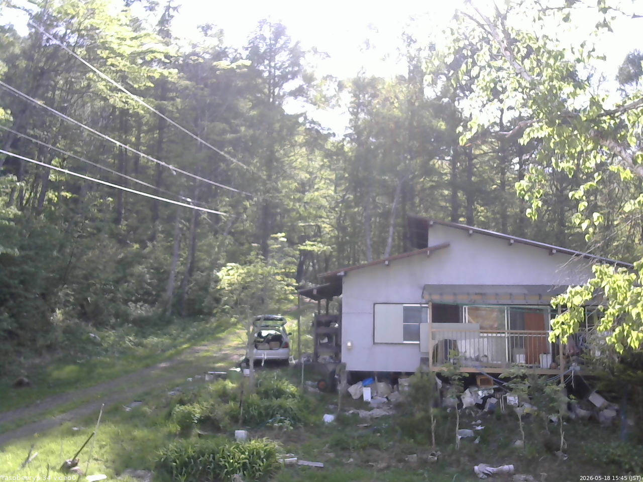 長野県菅平高原 ゆたか山荘 西側(坂上) 2026/05/18 15:45
