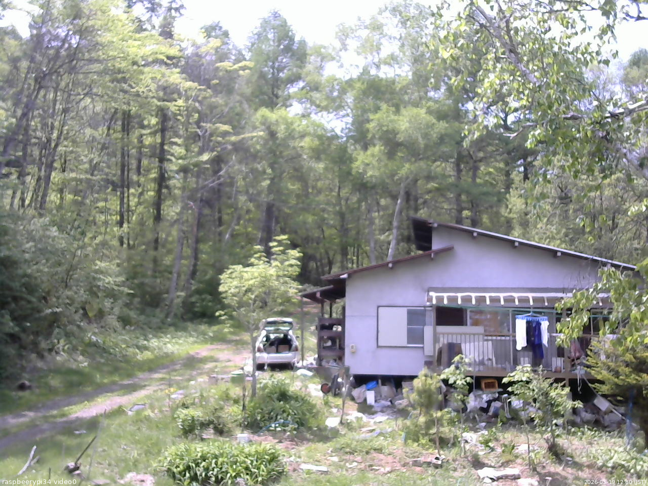 長野県菅平高原 ゆたか山荘 西側(坂上) 2026/05/19 12:30